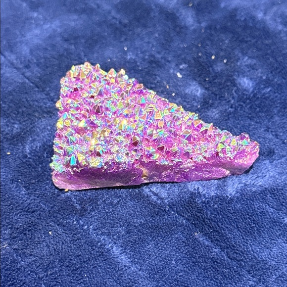 Other - Sparkling Pink Iridescent Crystal Triangle